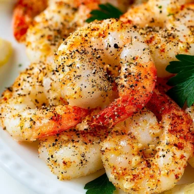 Crispy air fryer shrimp cooked to perfection with seasonings