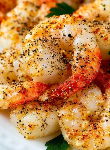 Crispy air fryer shrimp cooked to perfection with seasonings