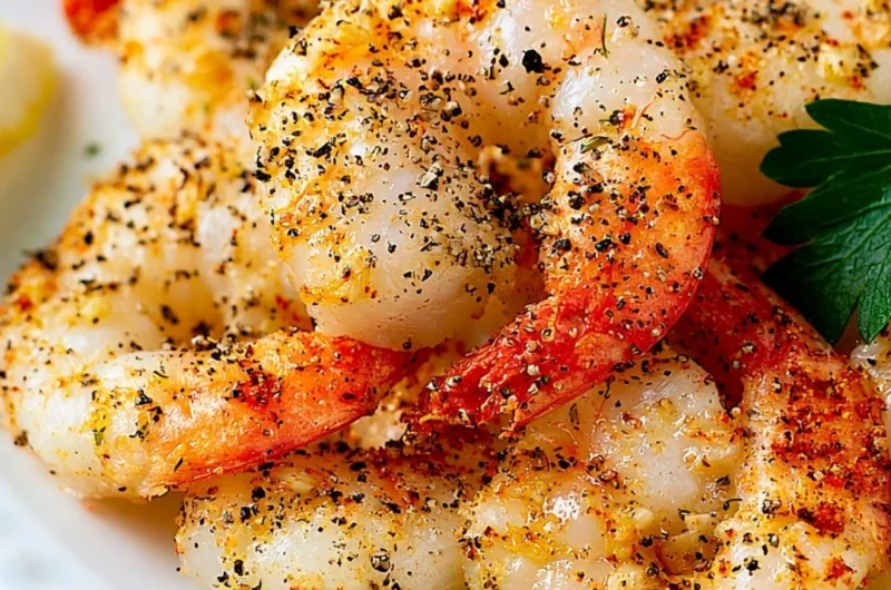 Crispy air fryer shrimp cooked to perfection with seasonings