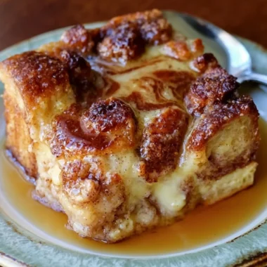 Delicious Pioneer Woman French toast casserole topped with syrup and berries