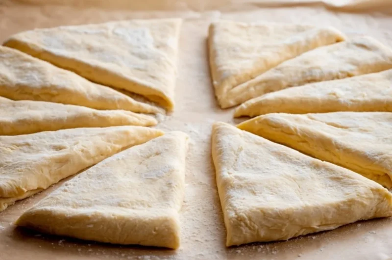 Homemade Pillsbury copycat Crescent Rolls baked to golden perfection