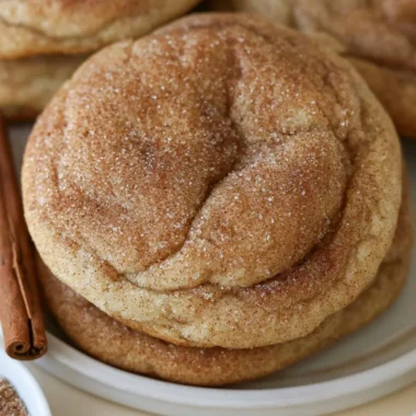 Plate of delicious Maple Snickerdoodles cookies with a sweet glaze