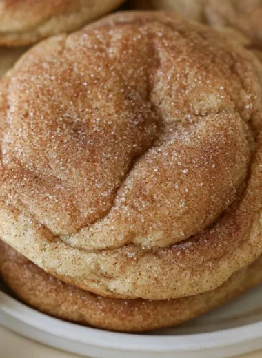 Plate of delicious Maple Snickerdoodles cookies with a sweet glaze
