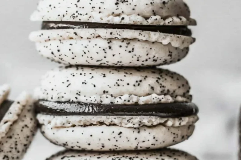 Oreo Macarons featuring creamy Oreo filling and delicate chocolate shell