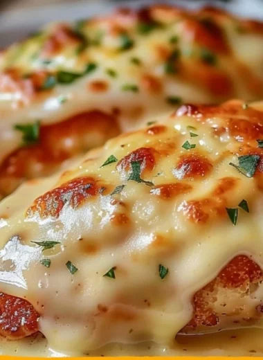 Delicious ultimate chicken parmesan served with marinara sauce and cheese.