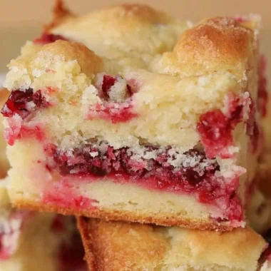 Delicious Cranberry Christmas Cake served on a festive holiday table